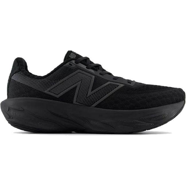 Lateral side of New Balance Men's 1080 V14 Running Shoe in all black