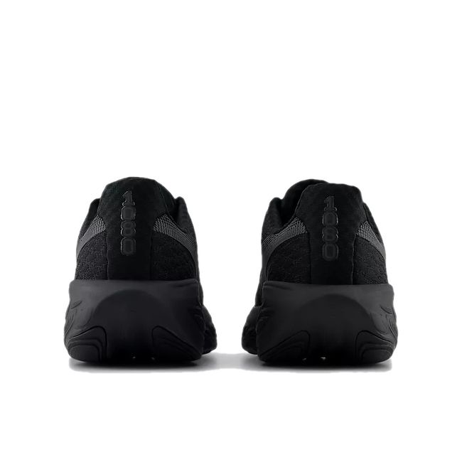 Heels of New Balance Men's 1080 V14 Running Shoe in all black