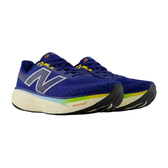 New Balance Men&#39;s Fresh Foam X 1080 V14 Running Shoe Inkwell/Silver Metallic/Ginger Lemon M1080N14