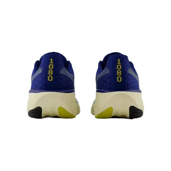 New Balance Men&#39;s Fresh Foam X 1080 V14 Running Shoe Inkwell/Silver Metallic/Ginger Lemon M1080N14