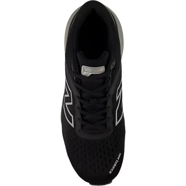 Top down view of New Balance Men's 1540 V4 Walking Shoe in black