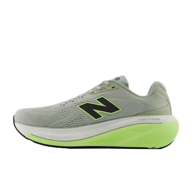 Medial view of New Balance Fresh Foam X 860 V15 in Lone Star Grey showing synthetic mesh upper and Stability Plane