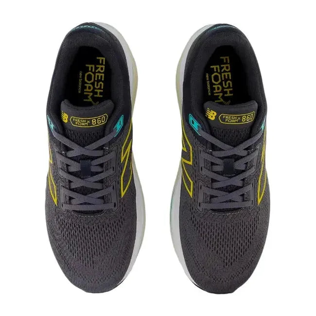 New Balance Men's Fresh Foam X 860 V14 Running Shoe Magnet/Ginger Lemon/Cyber Jade M860A14
