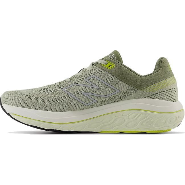 New Balance Men's Fresh Foam 860 V14 Running Shoe OLIVINE/SILVER METALLIC/DARK OLIVINE M860H14