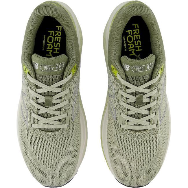 New Balance Men's Fresh Foam 860 V14 Running Shoe OLIVINE/SILVER METALLIC/DARK OLIVINE M860H14