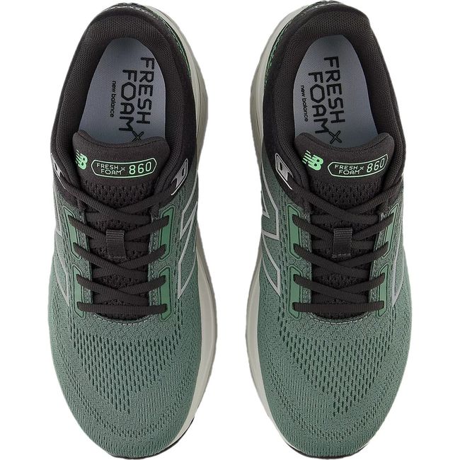Upper of Women's New Balance Fresh Foam X 860 V14 Running Shoes in Dark Juniper green