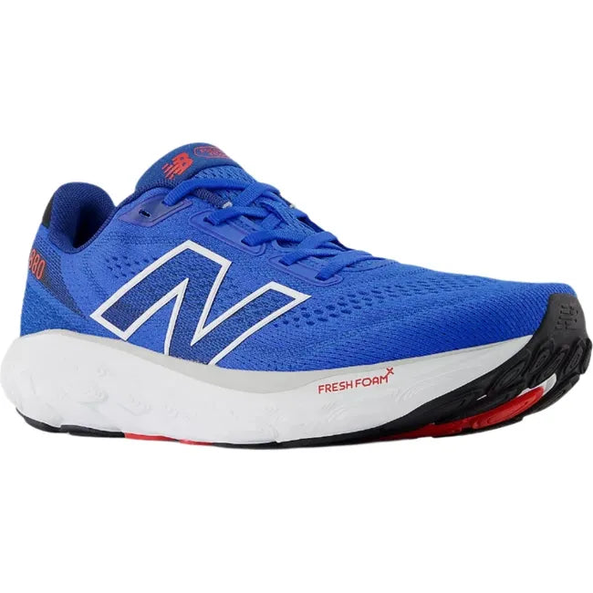 Front of Mens New Balance Fresh Foam X 880v14 Running Shoe. Blue Oasis color with white sole