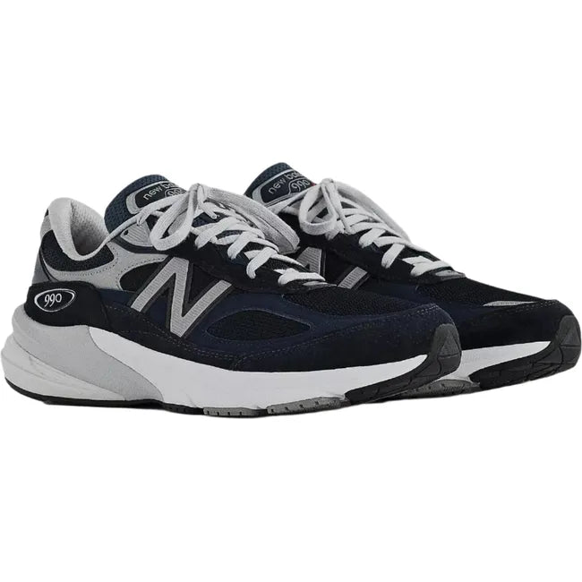 Pair of Men's New Balance 990v6 Running Shoe in navy with white sole