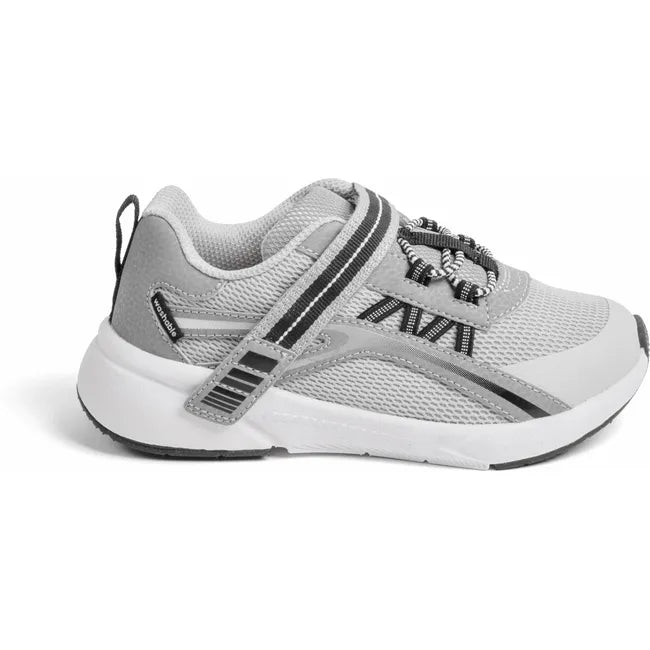 Lateral side of Kids' Stride Rite Journey 3.0 Adaptable Sneaker in Grey