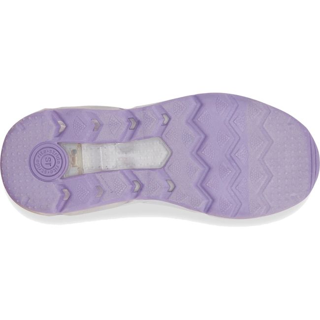 Sole of Kids' Stride Rite Surge Bounce Light Up Sneaker in Lilac