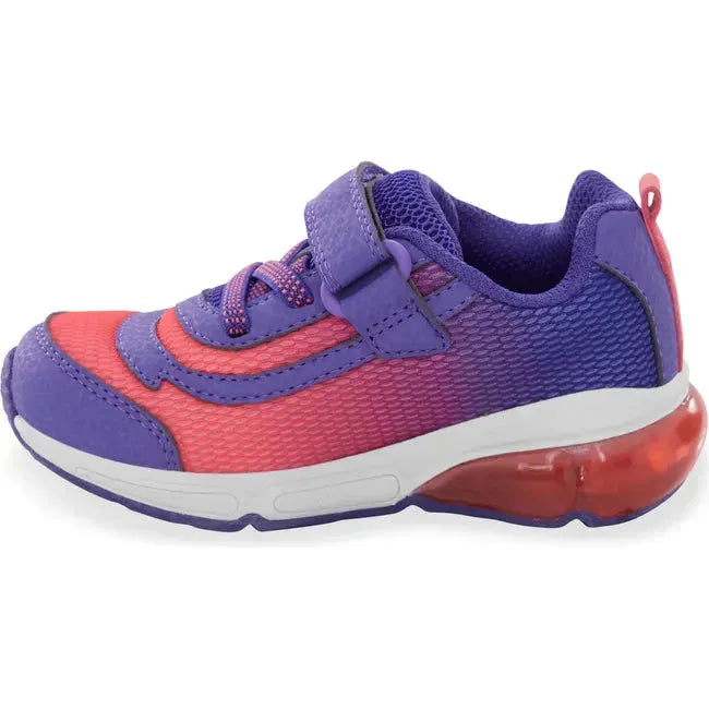 Stride Rite Kids' Made2Play Light Up Surge Bounce Sneaker Purple Multi BG037103