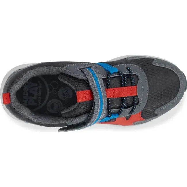 Stride Rite Kids' Made2Play Player Sneaker Black Multi CB014105