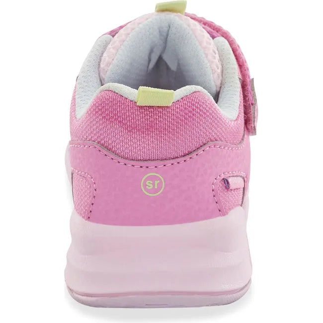Heel of Little Kids' Stride Rite Made2Play Player Sneaker in Light Pink