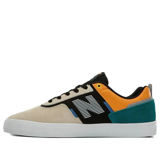 Medial side of New Balance Unisex Numeric Jamie Foy 306 Skateboard Shoe in Bone / Black