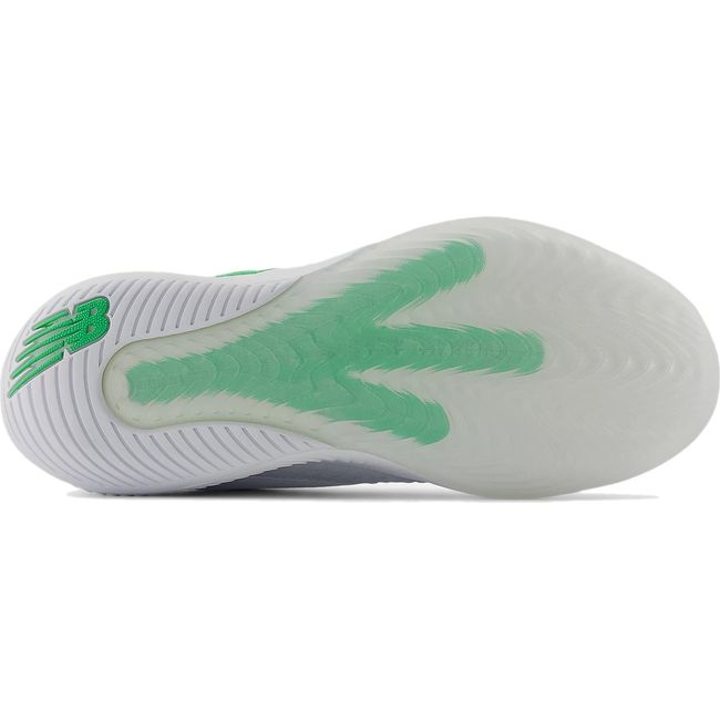 Sole of Men's New Balance 996 V6 Tennis Shoe in White and Green Apple