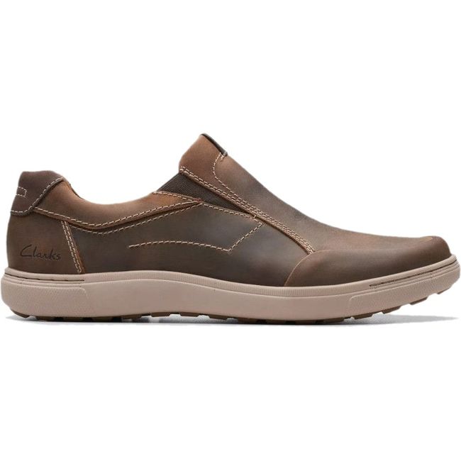 Clarks Men's Mapstone Step Slip On Shoe Beeswax Leather 26176890