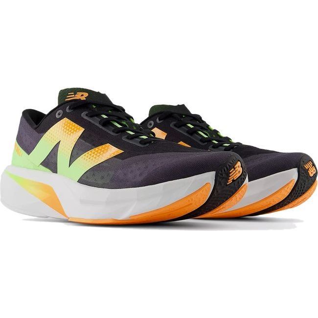 New Balance Men's FuelCell Rebel V4 Running Shoe BLACK/GRAPHITE/WHITE PEACH MFCXCB4