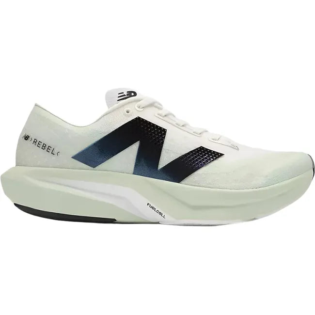 Lateral side of New Balance Men's FuelCell Rebel V4 Running Shoe in clay ash green