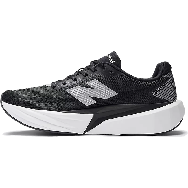 Medial side of New Balance Men's FuelCell Rebel V5 Running Shoe in Black
