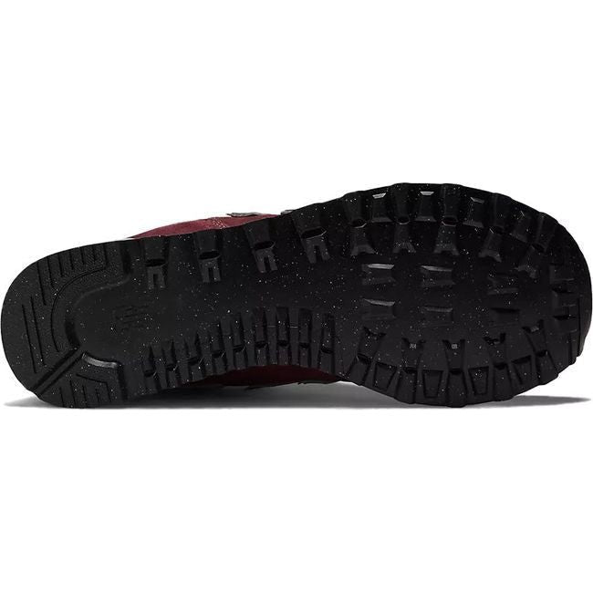 New Balance Unisex 574 Lifestyle Shoe MAROON/WHITE U574HMG