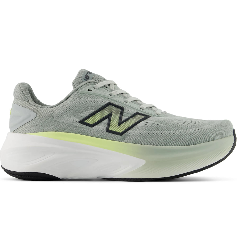 Side of New Balance Men's Fresh Foam X More v6 Running Shoe in Lone Star Grey