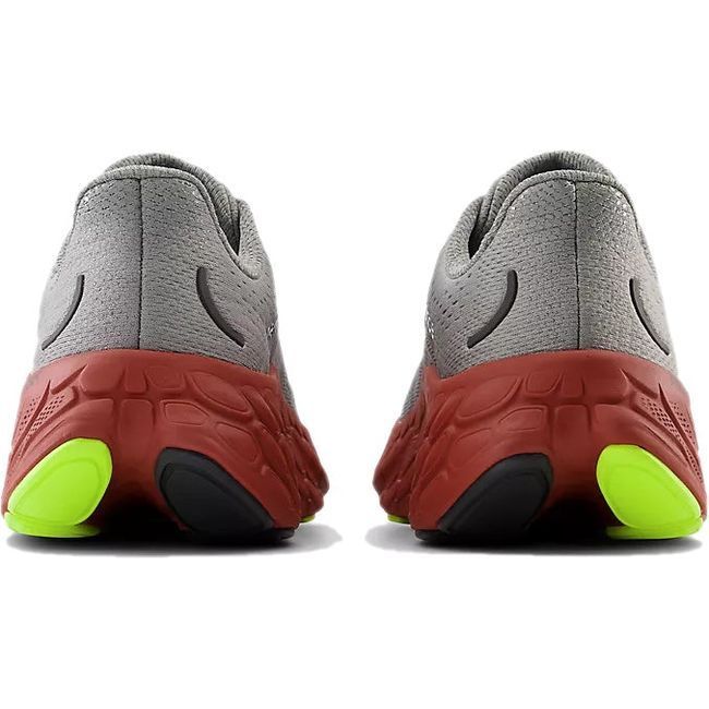 New Balance Men&#39;s Fresh Foam X More V4 Running Shoe HARBOR GREY/BRICK RED MMORCY4