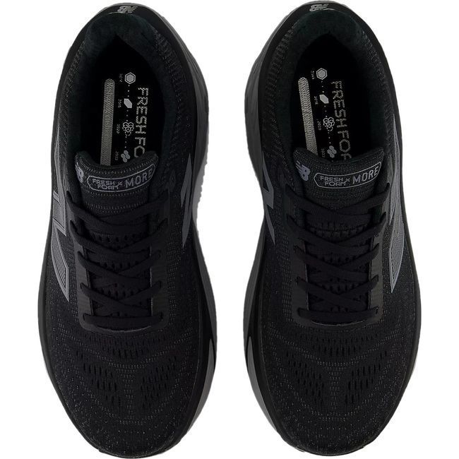 New Balance Fresh Foam X More V5 Running Shoe BLACK/LINEN/SILVER METALLIC MMORLK5