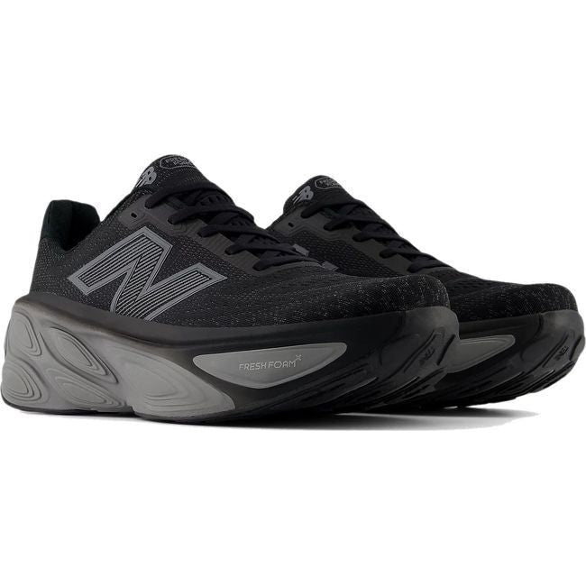 New Balance Fresh Foam X More V5 Running Shoe BLACK/LINEN/SILVER METALLIC MMORLK5