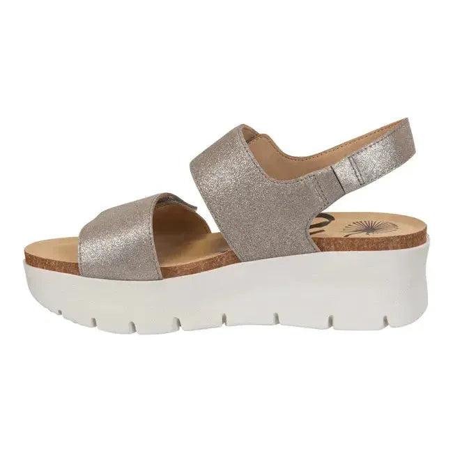 Off The Beaten Track Women's Montaine Wedge Sandal Silver