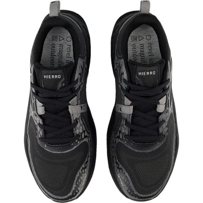 New Balance Men&#39;s Fresh Foam X Hierro V8 Trail Running Shoe Black/Shadow Grey MTHIERK8