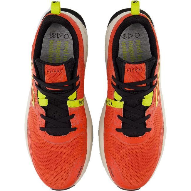 New Balance Men's Fresh Foam X Hierro V8 Trail Running Shoe  NEO FLAME/TEA TREE/ANGORA MTHIERR8