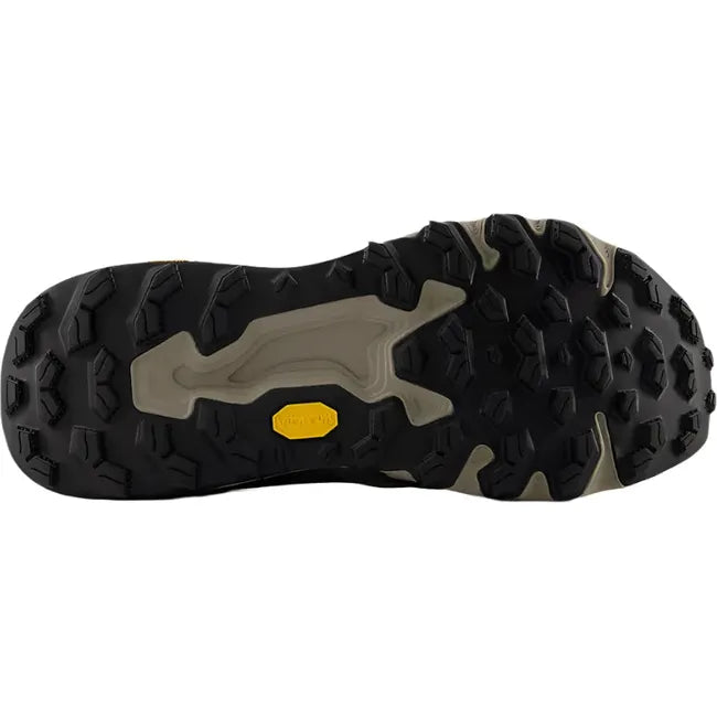 Virbam sole of New Balance Men's Fresh Foam X Hierro V9 Trail Running Shoe in arid stone beige