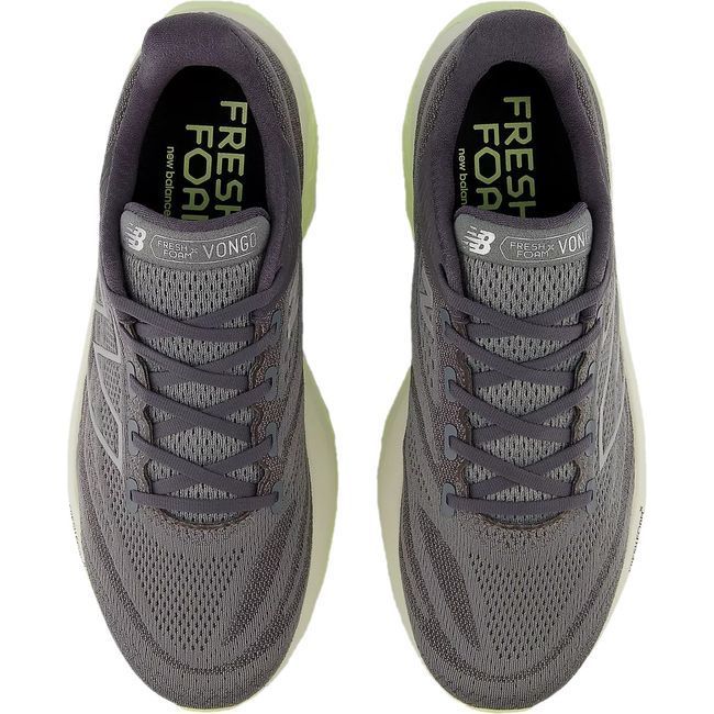 New Balance Men's Fresh Foam X Vongo V6 Running Shoe Harbor Grey/Limelight/Silver Metallic MVNGOCA6