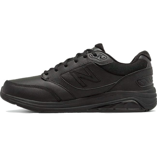 Medial side of New Balance 928 Women's Stability Walking Shoe with Rollbar in Black leather