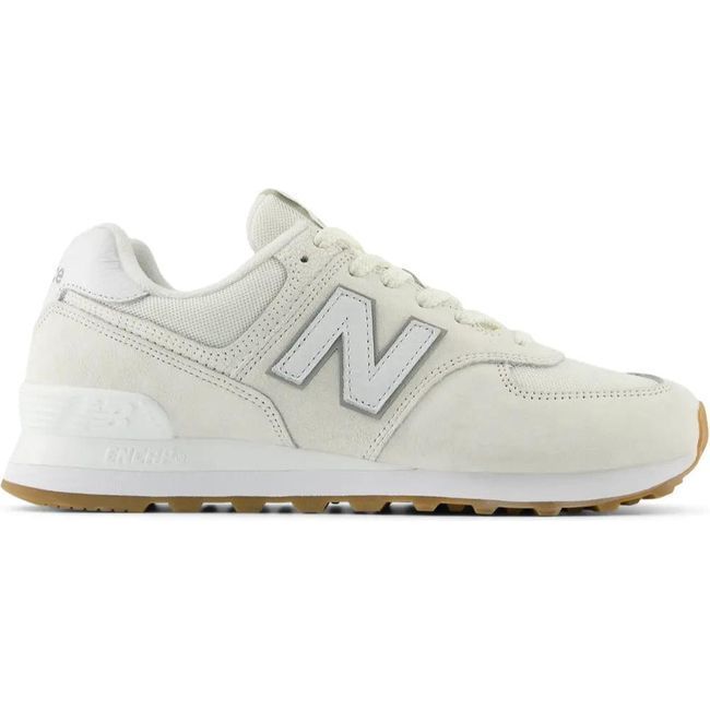 New Balance Unisex 574 Lifestyle Shoe White/White U574RAD