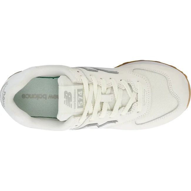 New Balance Unisex 574 Lifestyle Shoe White/White U574RAD