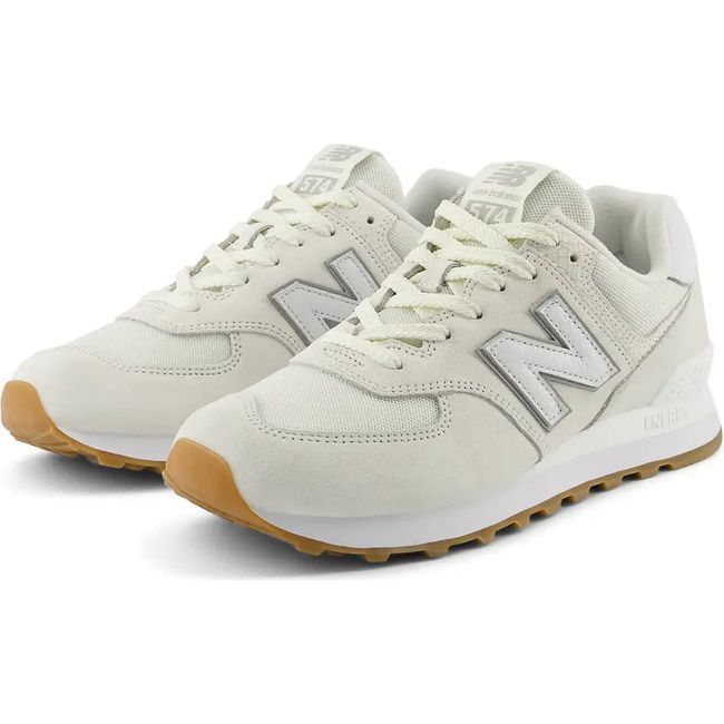 New Balance Unisex 574 Lifestyle Shoe White/White U574RAD
