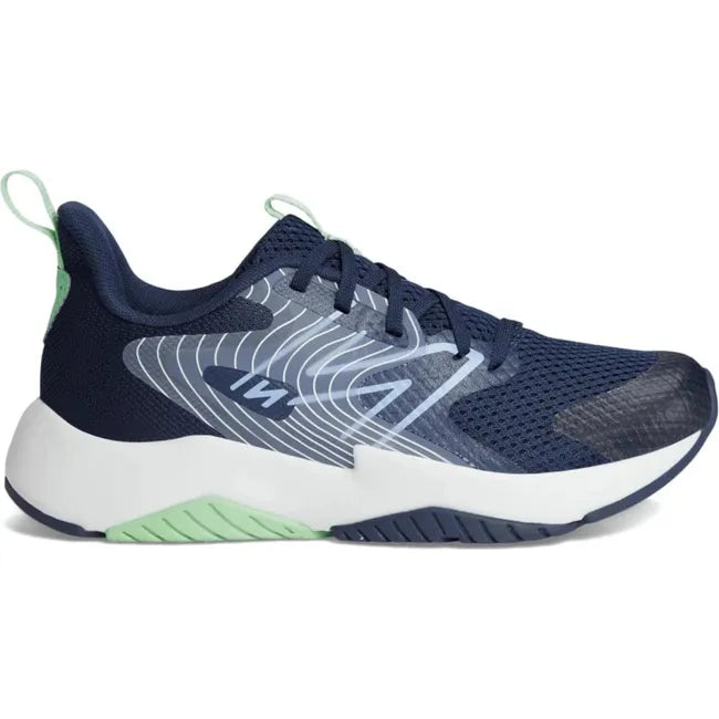 Lateral side of New Balance Big Kids' Rave Run V2 Running Shoe in NB Navy