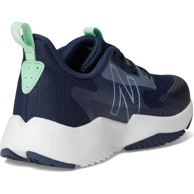 Medial side of New Balance Big Kids' Rave Run V2 Running Shoe in NB Navy