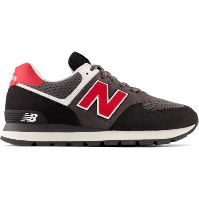 New Balance Men's 574 Lifestyle Shoe Black/Red ML574DP2