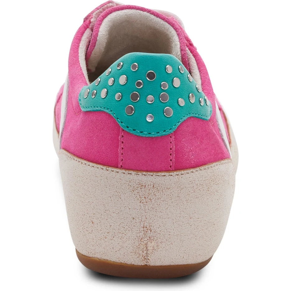Aetrex Tess Sneaker Hot Pink - back view