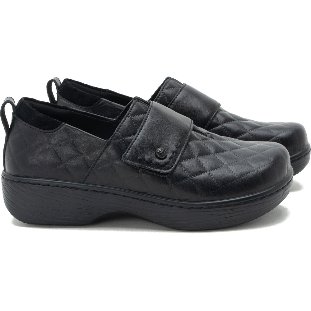 Alegria Women's Oasys Shoe in Black Diamond, lateral view