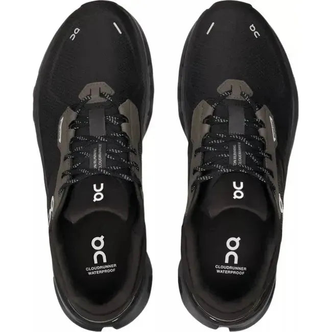 On Running Men's Cloudrunner 2 Waterproof Running Shoe Magnet/Black 3ME10152130