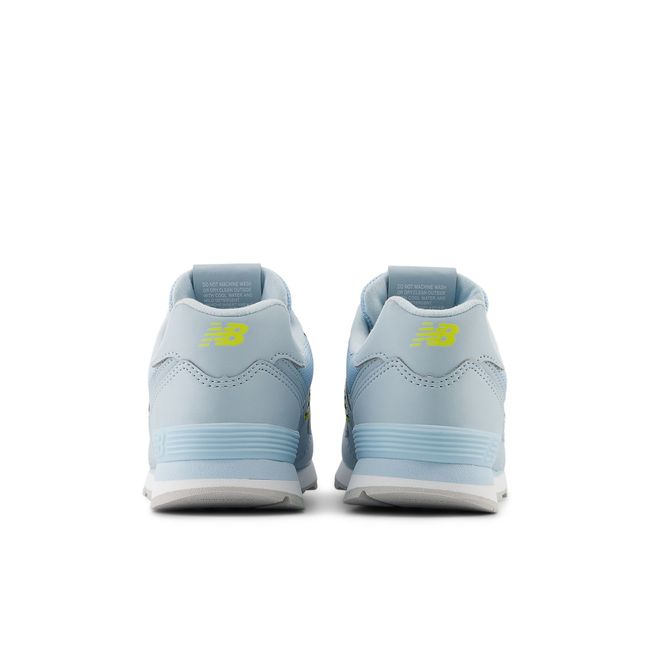 Rear heel view of New Balance Kids&