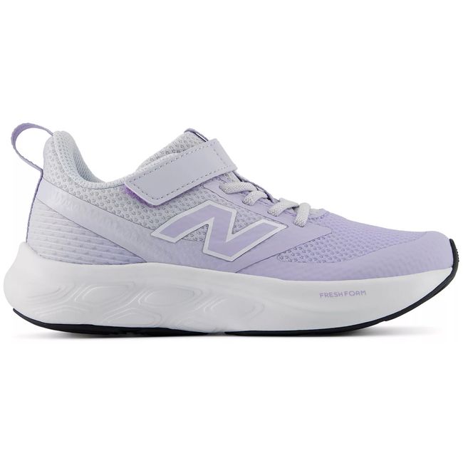 New Balance Fresh Foam 625 kids sneaker in soft lilac with a white midsole