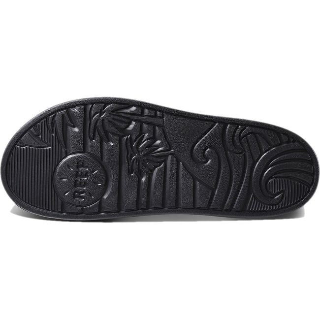 Sole of Kids Reef Rio Slide in black EVA foam