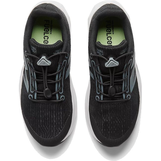 New Balance Kids' Bungee FuelCell Propel V5 Running Shoe BLACK/STEEL/SILVER METALLIC PAFCPRB5