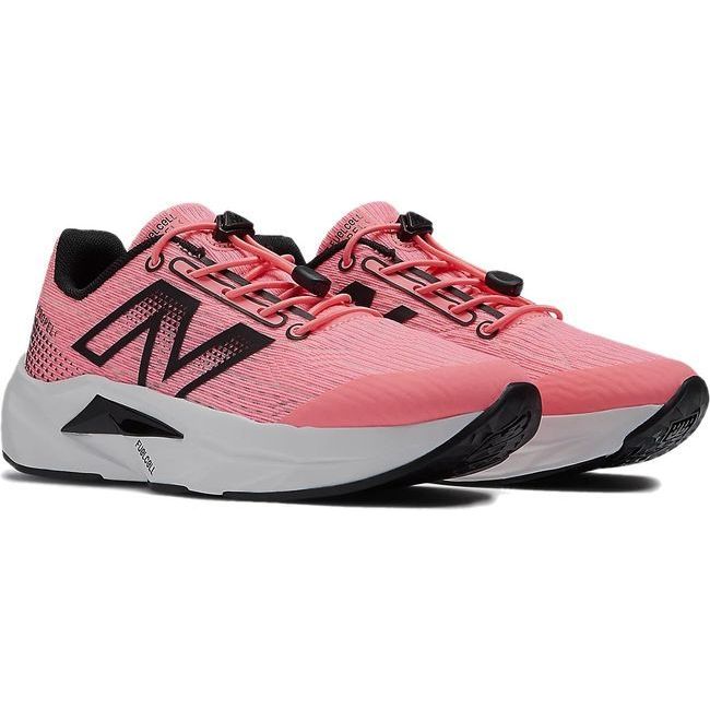 New Balance Kids' Bungee FuelCell Propel V5 Running Shoe Ultra Pink/Black PAFCPRP5