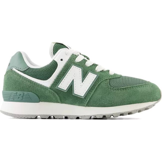 New Balance Kids' 574 Lifestyle Shoe Green PC574FGG