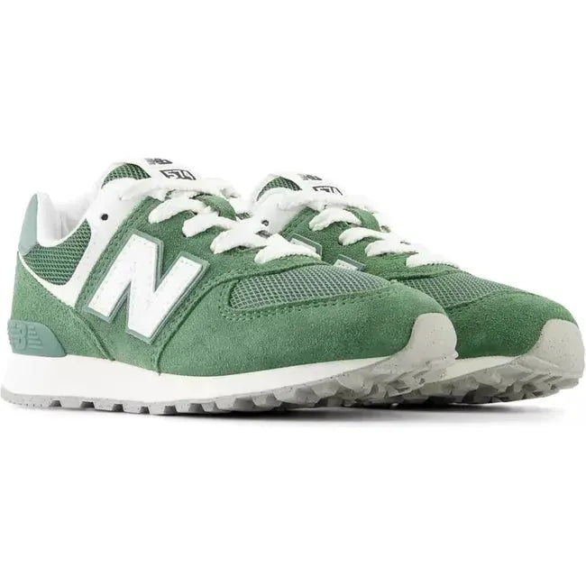 New Balance Kids' 574 Lifestyle Shoe Green PC574FGG